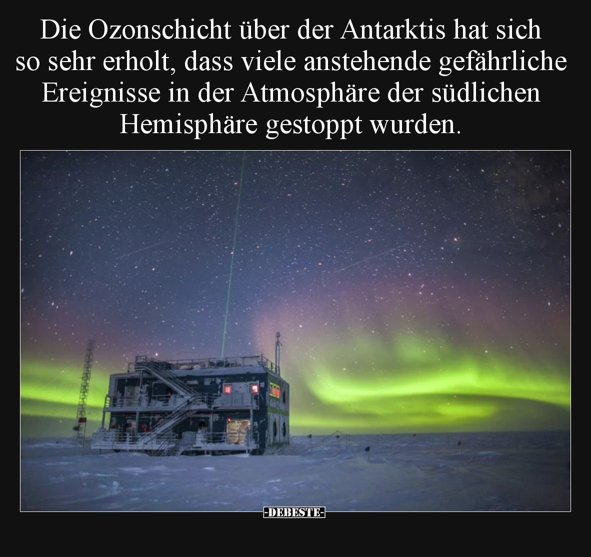 Die Ozonschicht über der Antarktis hat sich so sehr erholt, dass viele anstehende gefährliche Ereignisse in der Atmosphäre de...