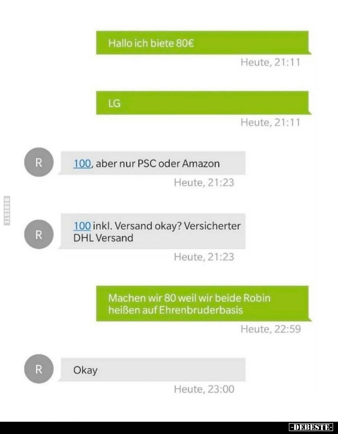 Hallo ich biete 80€
LG
-
100, aber nur PSC oder Amazon
100 inkl. Versand okay? Versicherter DHL Versand
-
Machen wir 80...