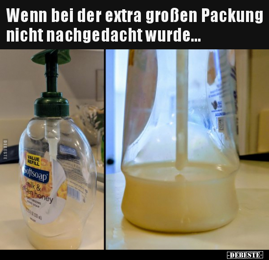 Wenn bei der extra großen Packung nicht nachgedacht.. - Lustige Bilder | DEBESTE.de