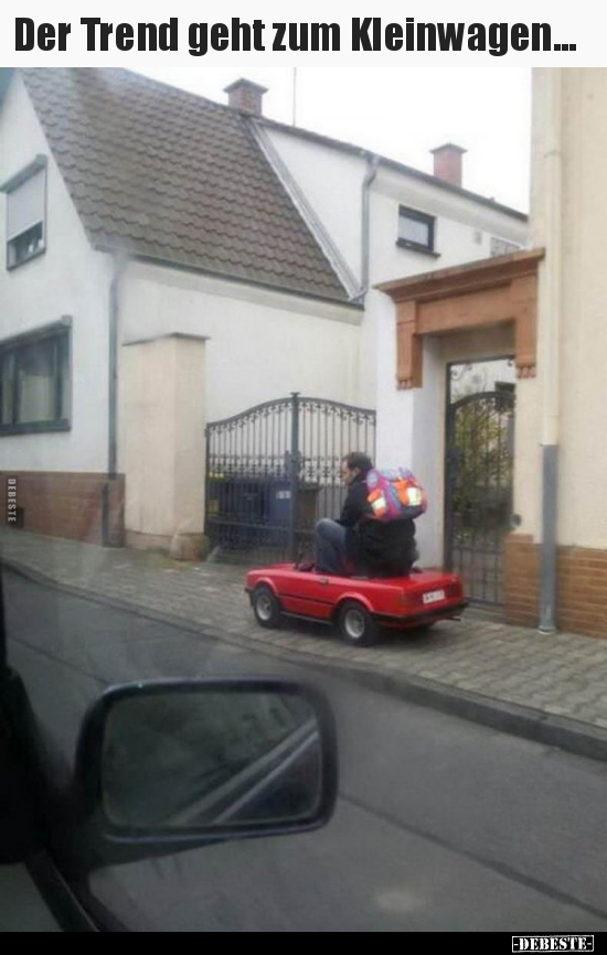 Der Trend geht zum Kleinwagen... - Lustige Bilder | DEBESTE.de