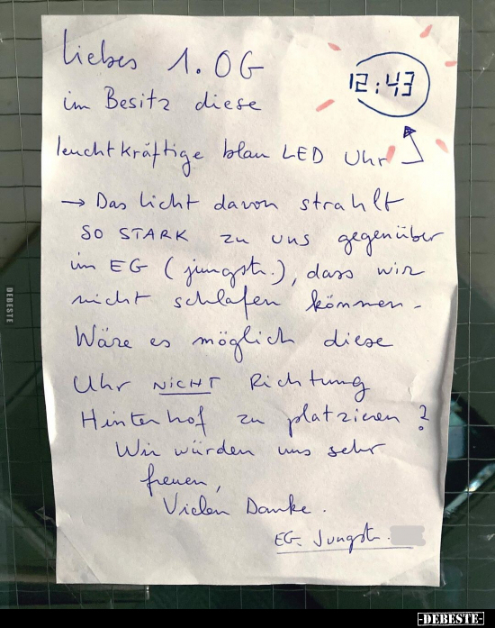Liebes 1. OG Im Besitz diese leuchtkräftige blau LED.. - Lustige Bilder | DEBESTE.de