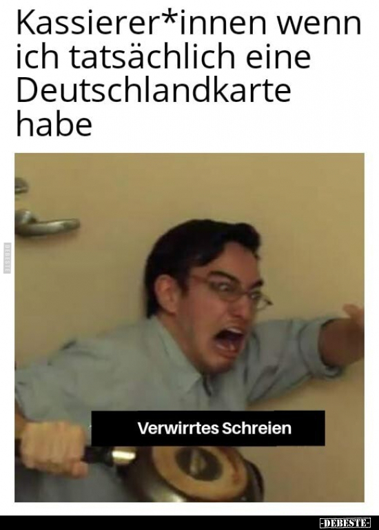Kassierer*innen wenn ich tatsächlich eine Deutschlandkarte habe