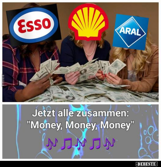 Jetzt alle zusammen: "Money, Money, Money"