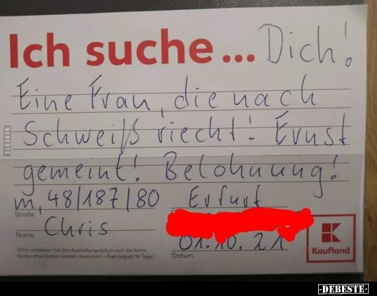 Eine Frau, die nach Schweiß riecht! Ernst gemeint!.. - Lustige Bilder | DEBESTE.de