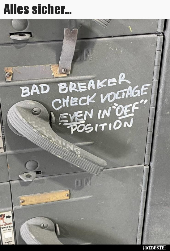 Alles sicher...