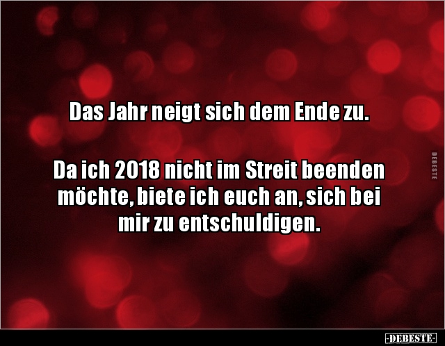 Das Jahr neigt sich dem Ende zu. Da ich 2018 nicht im.. Lustige