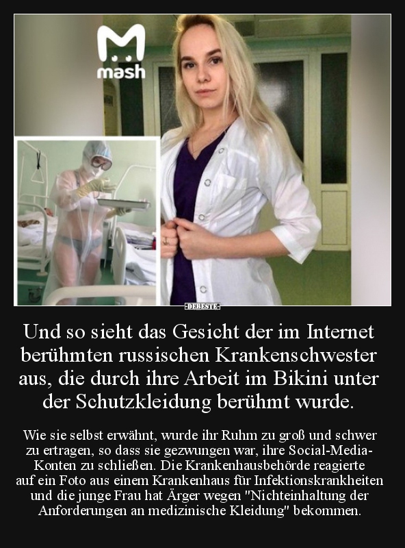 Und so sieht das Gesicht der im Internet berühmten.. - Lustige Bilder | DEBESTE.de