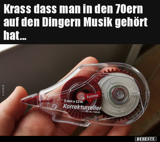 Krass dass man in den 70ern auf den Dingern Musik gehört..