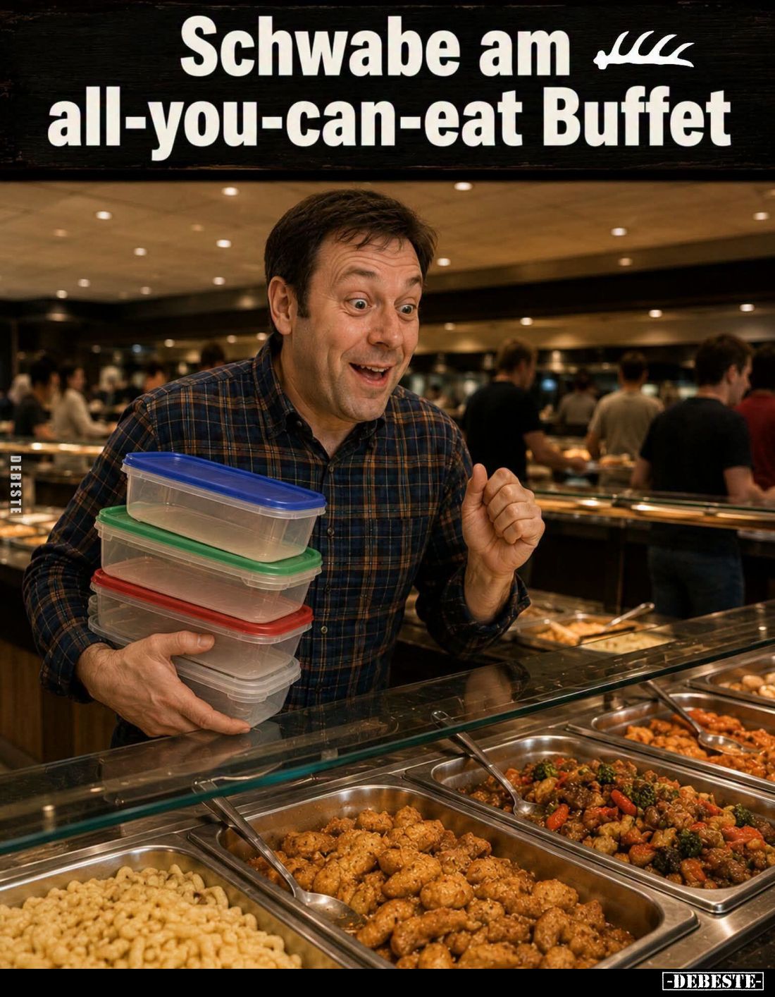 Schwabe am all-you-can-eat Buffet