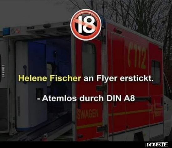 Helene Fischer an Flyer erstickt.. - Lustige Bilder | DEBESTE.de