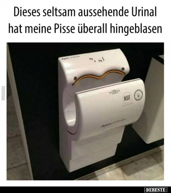 Dieses seltsam aussehende Urinal hat meine Pisse überall.. - Lustige Bilder | DEBESTE.de