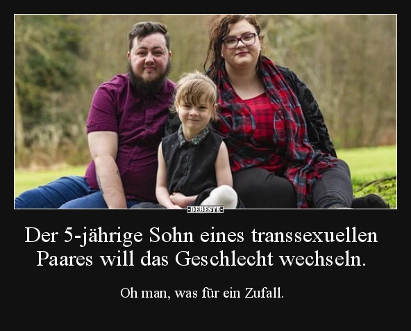 Der 5-jährige Sohn eines transsexuellen Paares will das.. - Lustige Bilder | DEBESTE.de