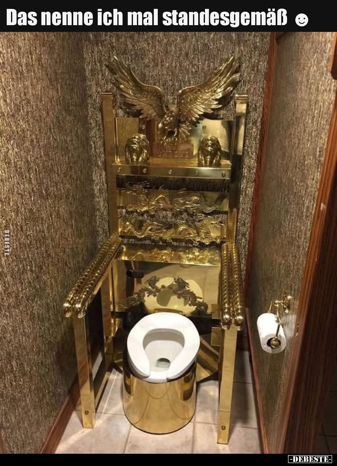 Das nenne ich mal standesgemäß.