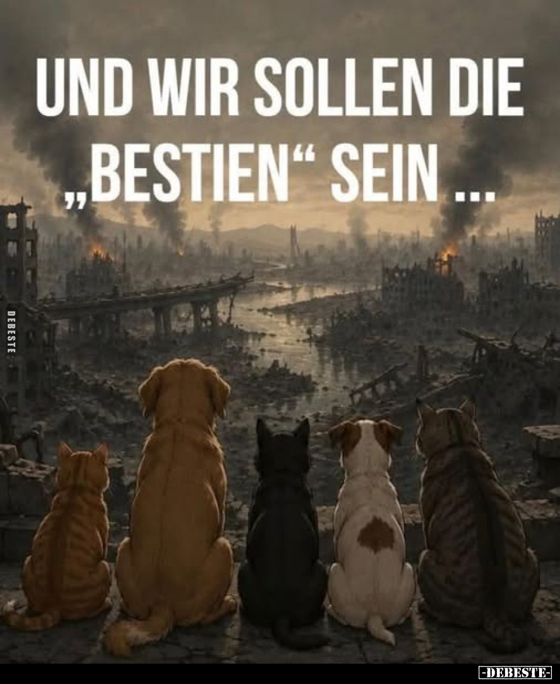 und wir sollen die ,,Bestien" sein...