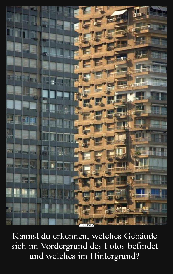 Kannst du erkennen, welches Gebäude sich im Vordergrund.. - Lustige Bilder | DEBESTE.de
