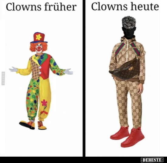 Clowns früher / Clowns heute.. - Lustige Bilder | DEBESTE.de