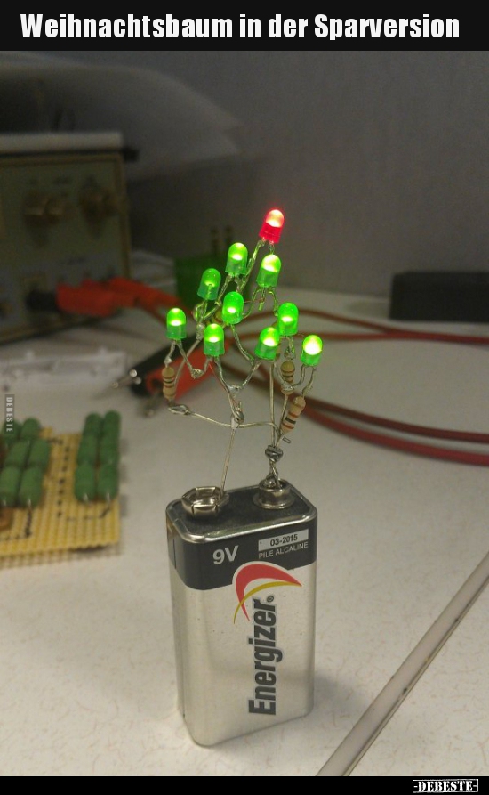 Weihnachtsbaum in der Sparversion..