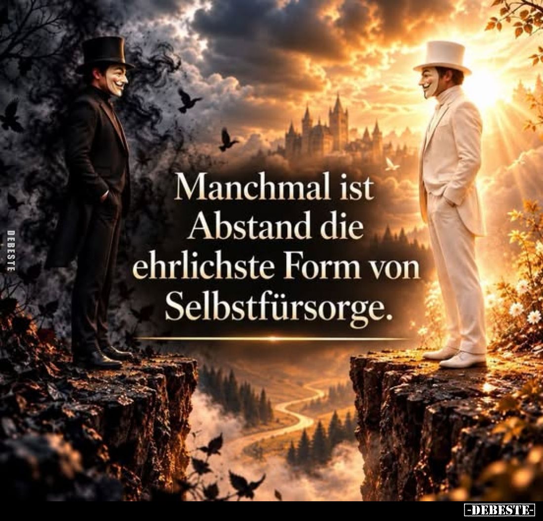 Manchmal ist Abstand die ehrlichste Form von Selbstfürsorge.