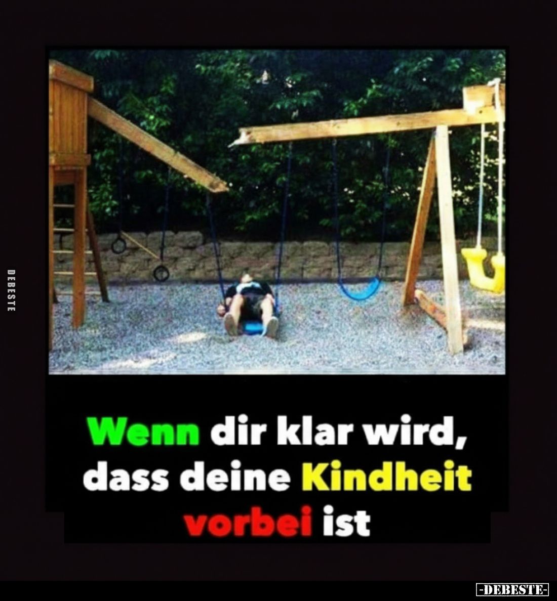 Wenn dir klar wird, dass deine Kindheit vorbei ist