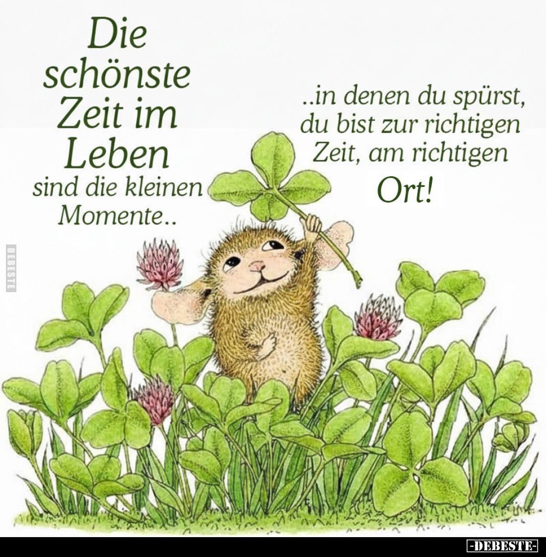 Die schönste Zeit im Leben sind die kleinen Momente..
..in denen du spürst, du bist zur richtigen Zeit, am richtigen Ort