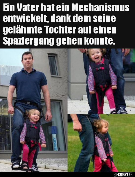 Ein Vater hat ein Mechanismus entwickelt, dank dem seine.. - Lustige Bilder | DEBESTE.de