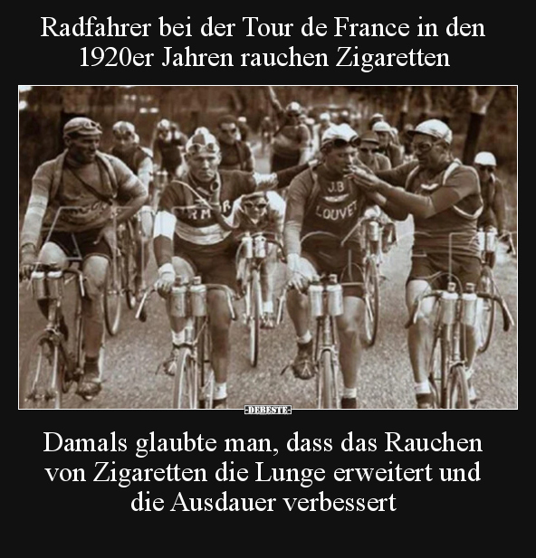 Radfahrer bei der Tour de France in den 1920er Jahren.. - Lustige Bilder | DEBESTE.de