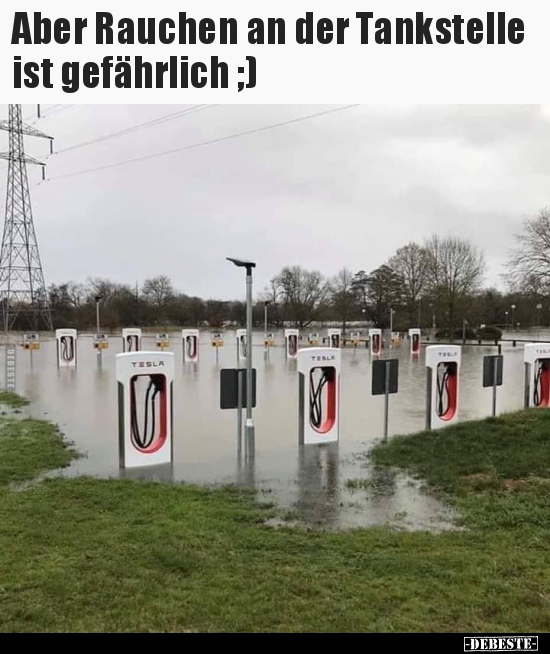 Aber Rauchen an der Tankstelle ist gefährlich ;) - Lustige Bilder | DEBESTE.de