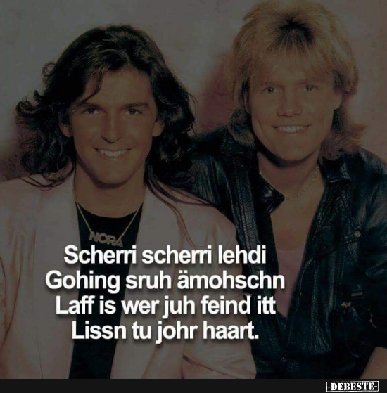 Scherri scherri lehdi..