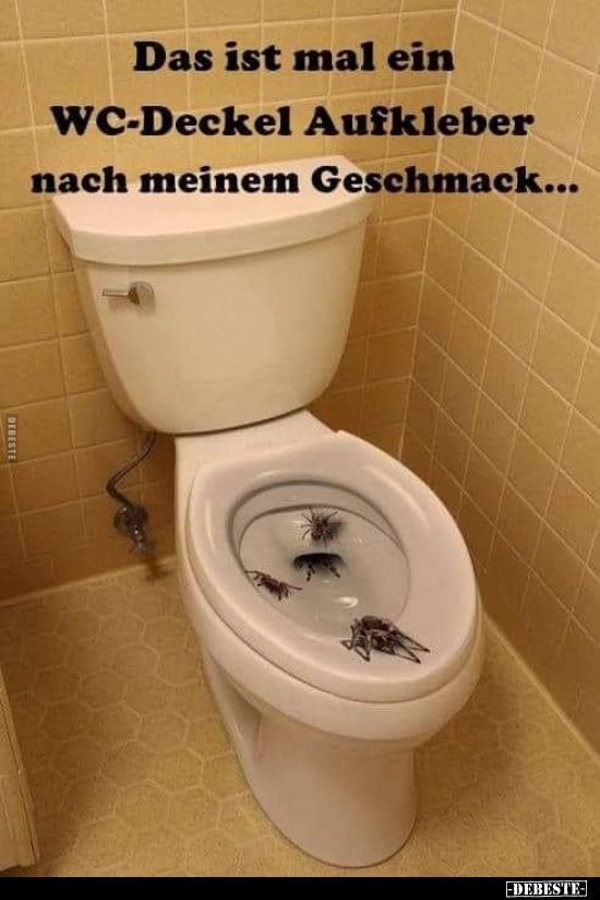 Das ist mal ein WC-Deckel Aufkleber nach meinem.. - Lustige Bilder | DEBESTE.de