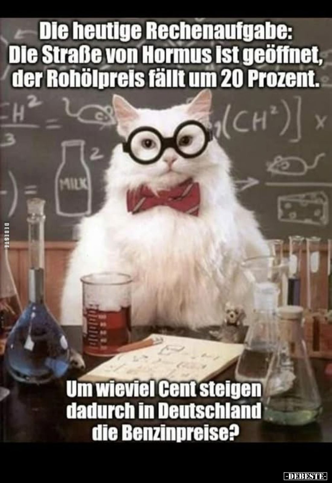 Die heutige Rechenaufgabe: Die Straße von Hormus ist.. - Lustige Bilder | DEBESTE.de