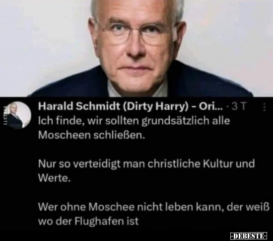 Harald Schmidt (Dirty Harry) - Ich finde, wir sollten.. - Lustige Bilder | DEBESTE.de