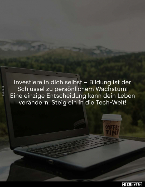 Investiere in dich selbst.. - Lustige Bilder | DEBESTE.de