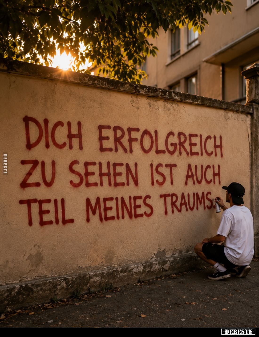 Dich erfolgreich zu sehen ist auch teil meines Traums.