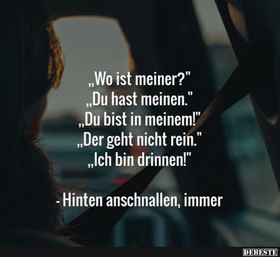 'Wo is meiner?'