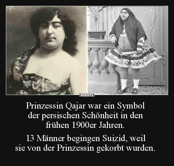 Prinzessin Qajar war ein Symbol der persischen Schönheit.. - Lustige Bilder | DEBESTE.de
