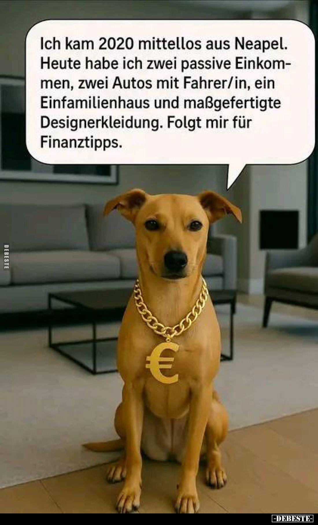 Ich kam 2020 mittellos aus Neapel. Heute habe ich zwei passive Einkommen, zwei Autos mit Fahrer/in, ein Einfamilienhaus und m...