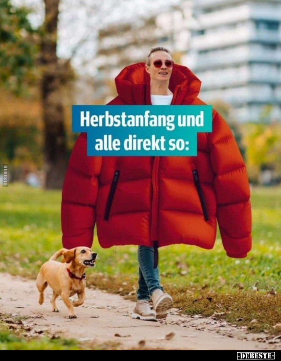 Herbstanfang und alle direkt so.. - Lustige Bilder | DEBESTE.de