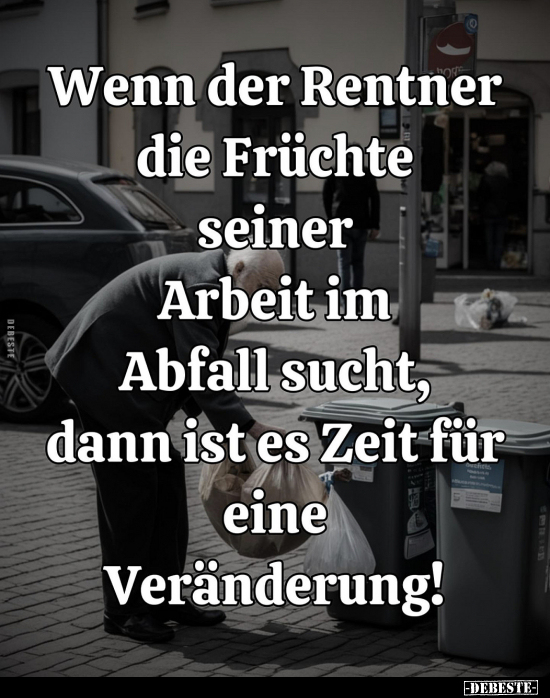 Wenn, Rentner, Früchte, Arbeit, Abfall, Zeit