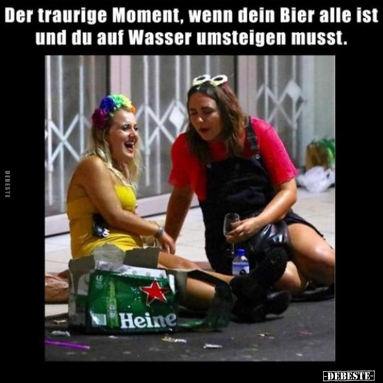 Der traurige Moment, wenn dein Bier alle ist und du auf.. - Lustige Bilder | DEBESTE.de