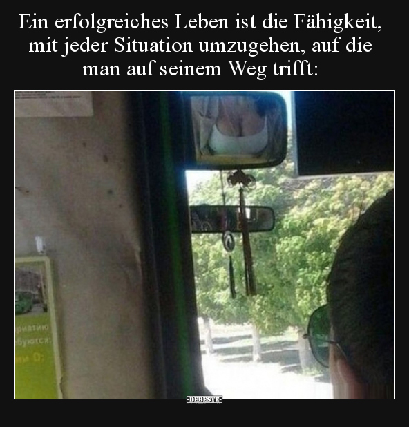 Ein erfolgreiches Leben ist die Fähigkeit, mit jeder..