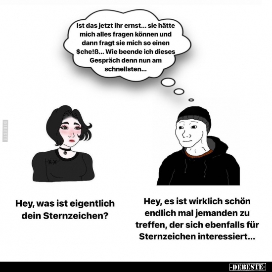 Hey, was ist eigentlich dein Sternzeichen?.. - Lustige Bilder | DEBESTE.de