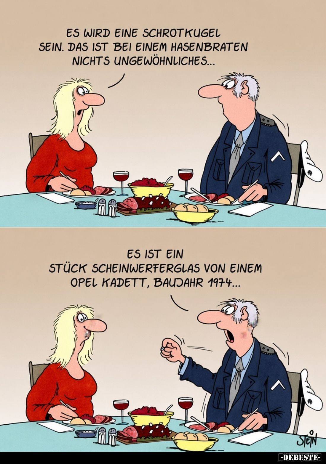 Es wird eine Schrotkugel sein. Das ist bei einem Hasenbraten nichts ungewöhnliches...
-
Es ist ein Stück Scheinwerferglas v...