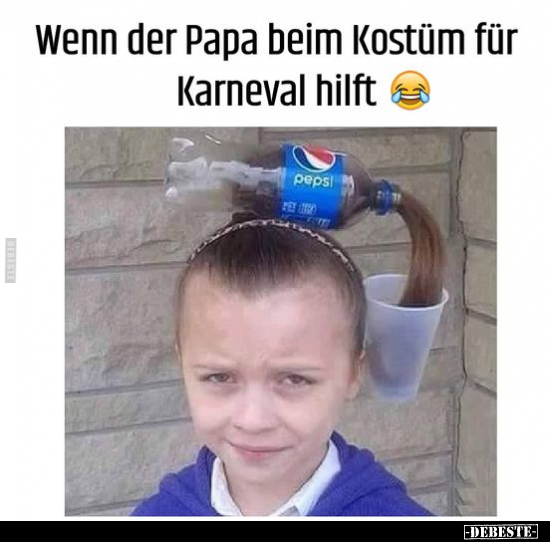 Wenn der Papa beim Kostüm für Karneval hilft.. - Lustige Bilder | DEBESTE.de