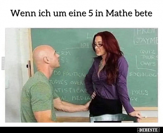 Wenn ich um eine 5 in Mathe bete.. - Lustige Bilder | DEBESTE.de