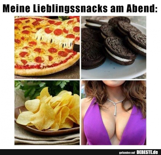 Meine Lieblingssnacks am Abend.. - Lustige Bilder | DEBESTE.de