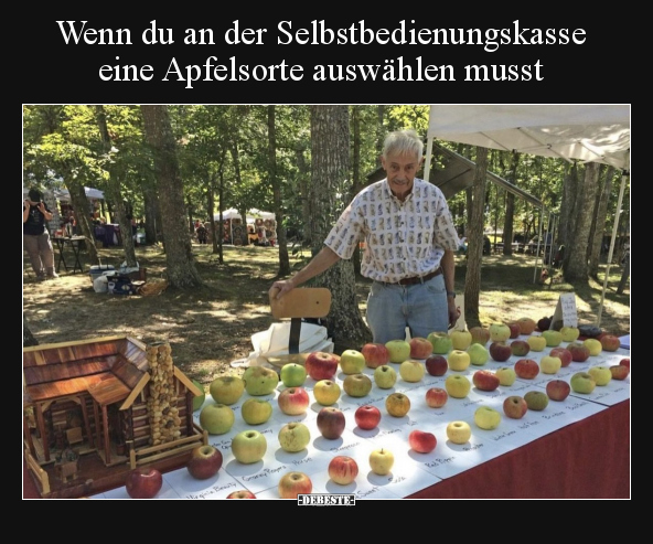 Wenn du an der Selbstbedienungskasse eine Apfelsorte.. - Lustige Bilder | DEBESTE.de