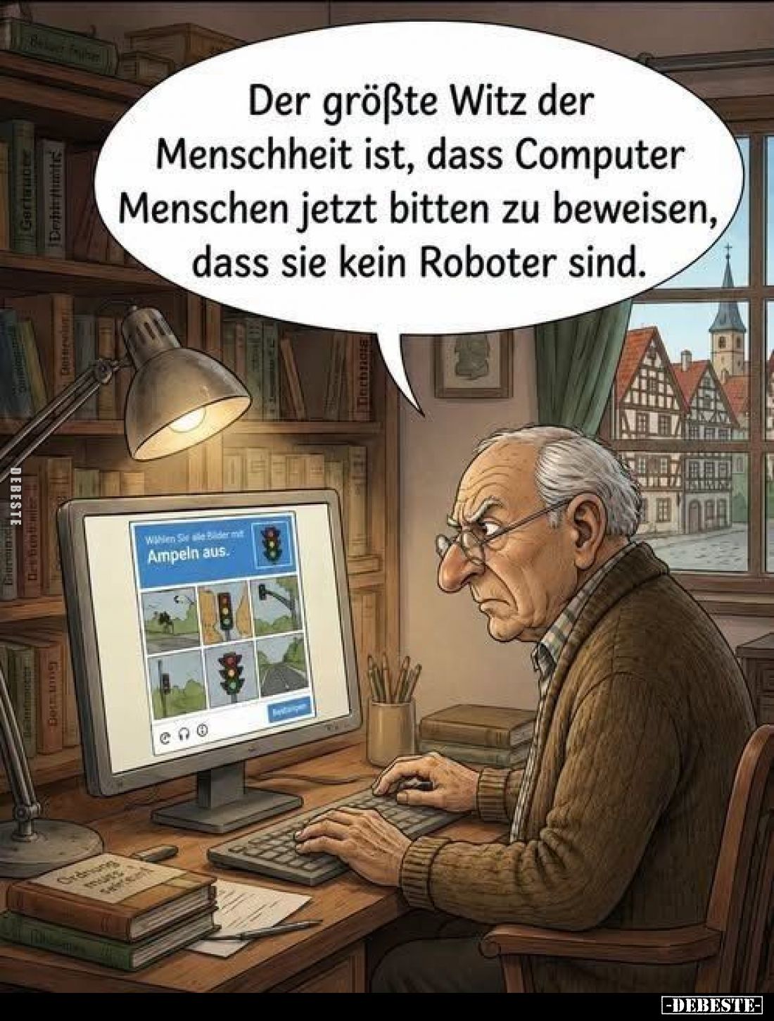 Der größte Witz der Menschheit ist, dass Computer Menschen jetzt bitten zu beweisen, dass sie kein Roboter sind.