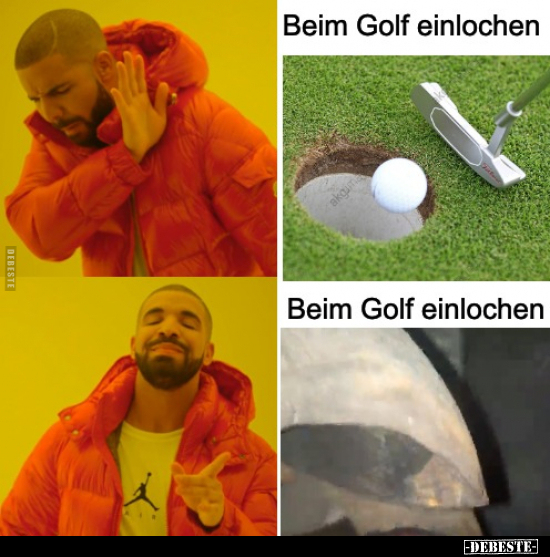 Beim Golf einlochen.. - Lustige Bilder | DEBESTE.de