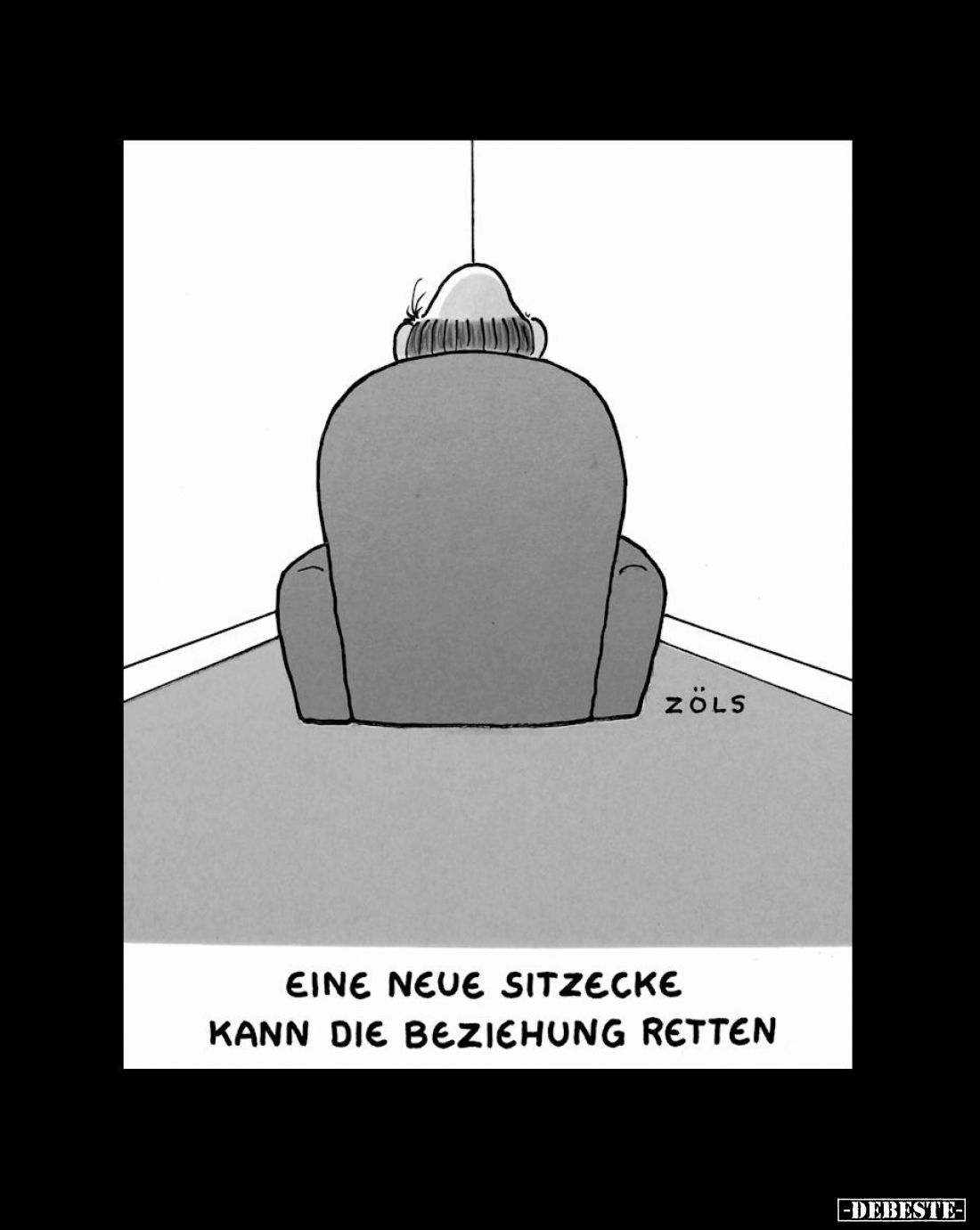 Eine neue Sitzecke kann die Beziehung retten.