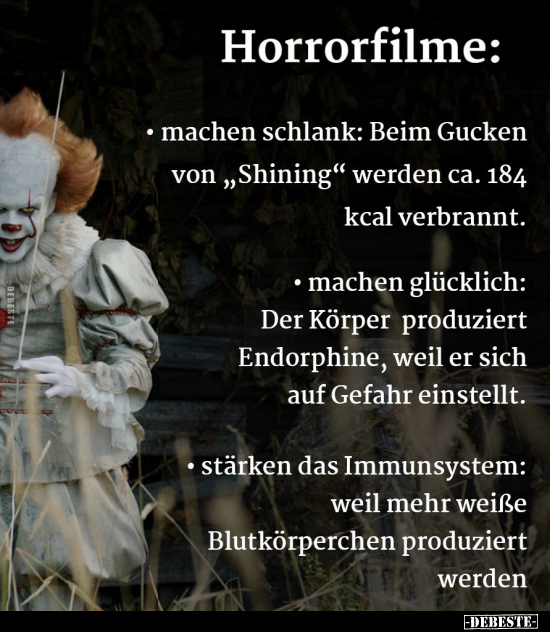 Horrorfilme: - machen schlank.. - Lustige Bilder | DEBESTE.de